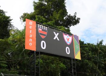 Novo placar eletrônico do Augustão estreia em noite de vitória do Trem e marca mais uma etapa de investimentos no futebol amapaense