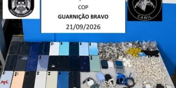 Polícia Penal apreende 24 celulares durante operação contra comunicação do crime organizado em presídio do Amapá
